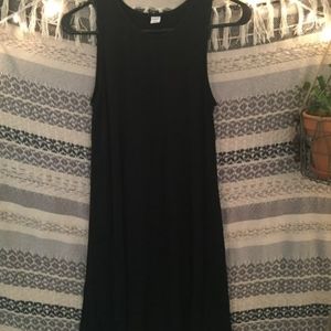 Sleeveless black dress